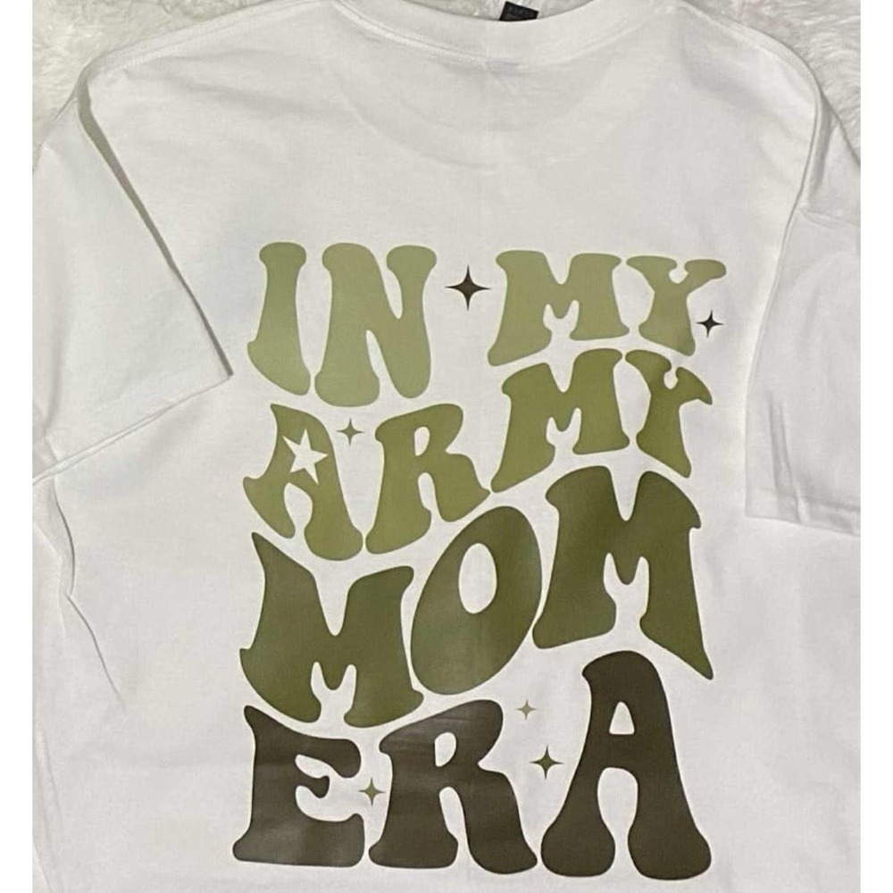 Army Mom Era T-Shirt Proud Mama Military Wife Graphic Tee